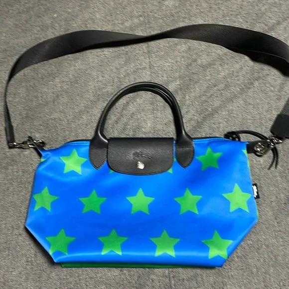 Longchamp star print bag, EUC.  Limited edition! - Picture 2 of 9